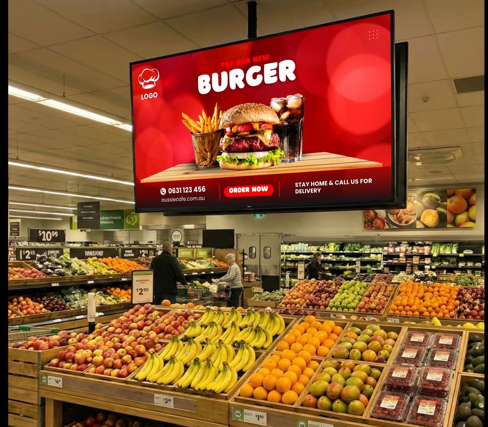 Media Mart in-store digital screen